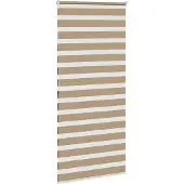 vidaXL Zebra Blind 115x200 cm stofbreedte 110,9 cm polyester zandbruin