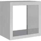 vidaXL Haardhoutrek 60x40x60 cm gegalvaniseerd staal