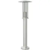 vidaXL Buitenvloerlamp 60 cm roestvrijstaal zilverkleurig