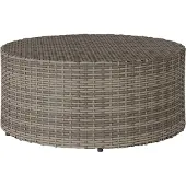 vidaXL Buiten Koffietafel Grijs Ø 68 x 30 cm poly rattan