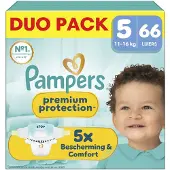 Pampers Premium Protection Maat 5 - 66 Luiers - 11kg-16kg