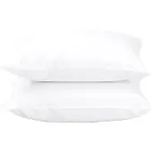 Juniper Kussensloop 60x50 Cm Pak Van 2 - Kussenslopen Supima-katoen Snow White - B-P-6050-W