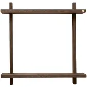 Andersen Furniture Treat wandplank dubbel Smoked Oiled Oak, 50x12x50 cm