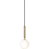 Nuura Hanglampe , Miira 1, dimbare, Goud / Messing, Woonkamer, Glas, Designer