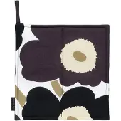 Marimekko Pieni Unikko pannenlap 21,5x21,5 cm White-dark grey-beige