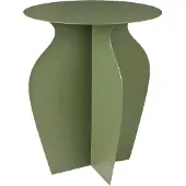 Broste Copenhagen Urna bijzettafel Ø35x45 cm Grape leaf green