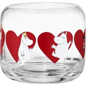 Muurla Mumin waxinelichthouder Ø9x8 cm Heart