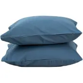 Juniper Kussensloop 60x50 Cm Pak Van 2 - Kussenslopen Supima-katoen North Sea Blue - B-P-6050-B