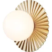 Nuura Design wandlamp Liila Muuse, dimbaar, messing / goud, Badkamer, metaal, Scandinavisch, Wandlamp design