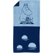 Arabia Moomin badhanddoek 70x140 cm Moomintrol marineblauw