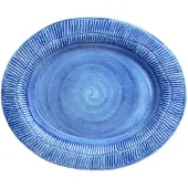 Mateus Stripes schotel 30x35 cm Lichtblauw