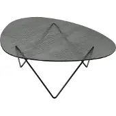 Gubi Pedrera salontafel Zwart semimat-struktuurglas smoke