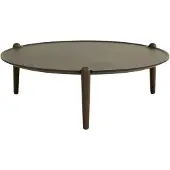 Design House Stockholm Aria Tafel Ø90 Cm H30 Cm Donker Eiken - Eetkamersets Massief Eiken Dark Oak - 2875-7800