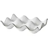 Broste Copenhagen Nordic Sand Egg Tray - Dienbladen Steengoed Green - 14533510