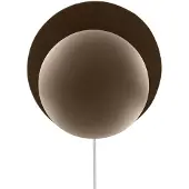 Globen Lighting Wandlamp Orbit, bruin / roest, Woon-/ Eetkamer, metaal, Design, wandlamp