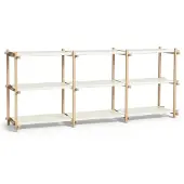 HAY Woody plank Eiken-almond white, laag