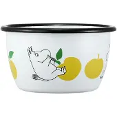 Muurla Moomin Joyfull Apples Kom 3 Dl Geel - Serveerkommen Emaille Yellow - 1726-030-02