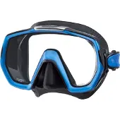 Tusa Freedom Elite – Premium snorkelmasker & duikbril met single lens, breed gezichtsveld en Freedom Technology – Zwart/Blue – M1003QB FB