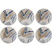 Bloomingville Imogen borden blauw set van 6 stuks