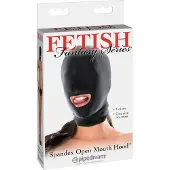 Pipedream hoofdkap Spandex Open Mouth Hood zwart