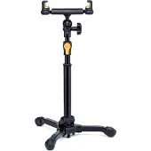 Hercules Stands HCDG-307B-TS2 Tablet- en smartphonehouder, 2-in-1 tafelstatief, driepotig