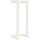 vidaXL Handdoekenrek 23x18x60 cm massief grenenhout wit