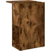 vidaXL Bijzettafel Rook Eiken 35 x 40 x 55 cm Bewerkt hout