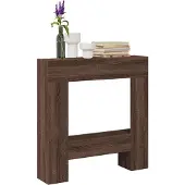 vidaXL Haardombouw 81x18x82 cm bewerkt hout bruin eikenkleurig