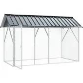 vidaXL Vogelkooi Antraciet 227 x 112 x 141 cm
