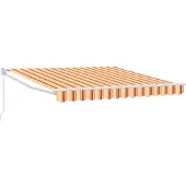 vidaXL Uitschuifbare luifel Geel 300 x 250 cm