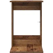 vidaXL Bijzettafel Oudhout 40 x 38 x 62,5 cm Bewerkt hout