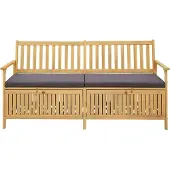 vidaXL Tuinbank met opbergruimte, 2-zits, rechthoekig, 170 x 63 x 84 cm