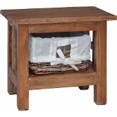 vidaXL Bijzettafel Bruin 38 x 28 x 35 cm Massief mahoniehout