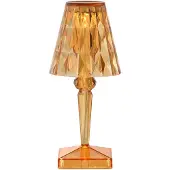 Kartell New Battery Draagbare Lamp Pastel Orange