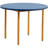 HAY Two-Colour eettafel Ø105 cm Ochre-blue