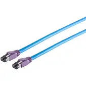 S-Conn Premium S/FTP CAT8.1 40 Gigabit netwerkkabel / blauw - LSZH - 0,50 meter