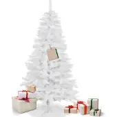 Springos Kunstkerstboom | Besneeuwd Witte Spar | 220 cm | Zonder Verlichting