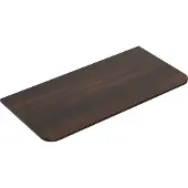 Wiesbaden Topblad Sulora 120x48 cm Afgeronde Hoeken Walnoot
