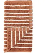 Scandi Living Drift handdoek 30x50 cm. Bruin-wit