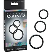 Pipedream - Fantasy C-Ringz - penisringtrio (zwart)