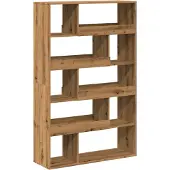 vidaXL Boekenkast 100x33x156,5 cm bewerkt hout artisanaal eikenkleurig