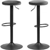 Ebuy24 2 x Finurly barstoel grijs.