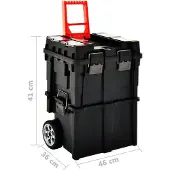 vidaXL Gereedschapstrolley met handvat 45x36x90 cm