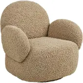 Ebuy24 Fauteuil Messina - Lichtbruin Draaibaar