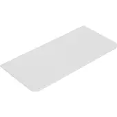 Wiesbaden Topblad novira 120x48 cm afgeronde hoeken mat wit