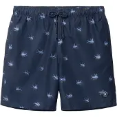 Shiwi Heren zwemshort mike 7" vis print donkerblauw