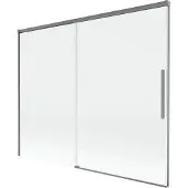 Mexen Rox douchewand 2-delige schuifdeur 190 x 150 , transparant, kanonmetaal - 8C9-190-001-95-00