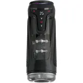 Usorteret Elite Moto-Bator Pro - geribbelde, verwarmende stootmasturbator (zwart)