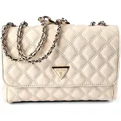 GUESS schoudertas Giully II Compound Convertible Flap Bag Bone crème