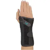 Seniorshop Wrist Lacer Polsbrace - L - Rechts - Zwart - Kort